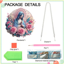 Load image into Gallery viewer, Acrylic Mother Mary 5D DIY Diamond Painting Dots Pendant for Garden Window Decor
