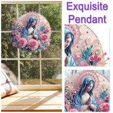 Load image into Gallery viewer, Acrylic Mother Mary 5D DIY Diamond Painting Dots Pendant for Garden Window Decor

