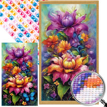 Load image into Gallery viewer, AB Diamond Painting - Full Round - Flowers and butterflies (40*70CM)
