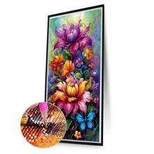 Load image into Gallery viewer, AB Diamond Painting - Full Round - Flowers and butterflies (40*70CM)
