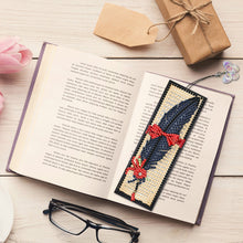 Load image into Gallery viewer, 3Pcs Special Shape Black Feather Red Rose DIY Diamond Painting Bookmarks Kits
