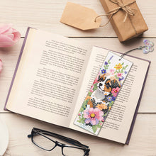 Load image into Gallery viewer, 3Pcs Special Shape Dog Flower DIY Diamond Painting Bookmarks Kits for Bookworms

