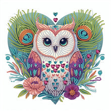 Load image into Gallery viewer, Diamond Painting - Partial Special Shaped - Love owl (30*30CM)
