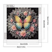 Load image into Gallery viewer, Diamond Painting - Partial Special Shaped - Flower butterfly (30*30CM)

