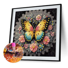 Load image into Gallery viewer, Diamond Painting - Partial Special Shaped - Flower butterfly (30*30CM)
