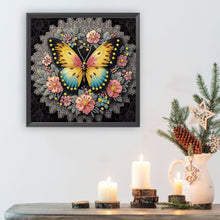 Load image into Gallery viewer, Diamond Painting - Partial Special Shaped - Flower butterfly (30*30CM)
