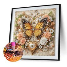 Load image into Gallery viewer, Diamond Painting - Partial Special Shaped - Butterfly (30*30CM)
