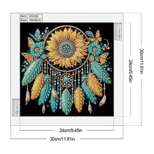 Load image into Gallery viewer, Diamond Painting - Partial Special Shaped - Sunflower dream catcher (30*30CM)

