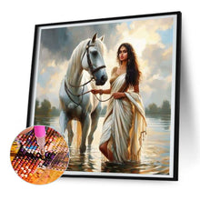 Load image into Gallery viewer, Diamond Painting - Full Round - Horse-training woman (30*30CM)
