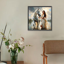 Load image into Gallery viewer, Diamond Painting - Full Round - Horse-training woman (30*30CM)
