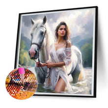 Load image into Gallery viewer, Diamond Painting - Full Round - Horse-training woman (30*30CM)
