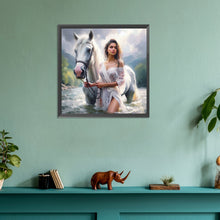 Load image into Gallery viewer, Diamond Painting - Full Round - Horse-training woman (30*30CM)
