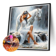 Load image into Gallery viewer, Diamond Painting - Full Round - Horse-training woman (30*30CM)
