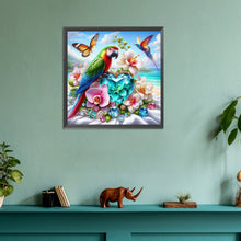 Load image into Gallery viewer, Diamond Painting - Full Round - Parrot by the sea (30*30CM)
