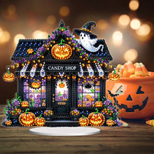 Load image into Gallery viewer, Acrylic Halloween Haunted Shop DIY Diamond Painting Home Desktop Ornaments Kit
