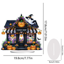 Load image into Gallery viewer, Acrylic Halloween Haunted Shop DIY Diamond Painting Home Desktop Ornaments Kit
