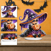 Load image into Gallery viewer, Acrylic Halloween Pumpkin Witch DIY Diamond Painting Home Desktop Ornaments Kit
