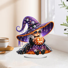 Load image into Gallery viewer, Acrylic Halloween Pumpkin Witch DIY Diamond Painting Home Desktop Ornaments Kit
