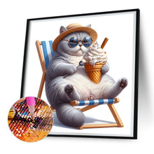 Load image into Gallery viewer, Diamond Painting - Full Round - Funny cat (30*30CM)
