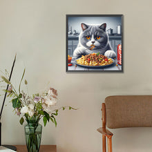Load image into Gallery viewer, Diamond Painting - Full Round - Funny cat (30*30CM)
