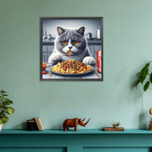 Load image into Gallery viewer, Diamond Painting - Full Round - Funny cat (30*30CM)
