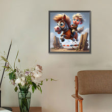 Load image into Gallery viewer, Diamond Painting - Full Round - Riding kid (30*30CM)
