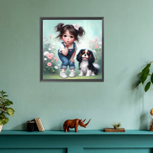 Load image into Gallery viewer, Diamond Painting - Full Round - Cute pet kid (30*30CM)
