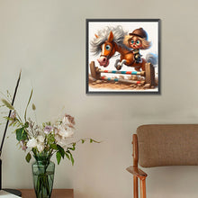 Load image into Gallery viewer, Diamond Painting - Full Round - Riding kid (30*30CM)
