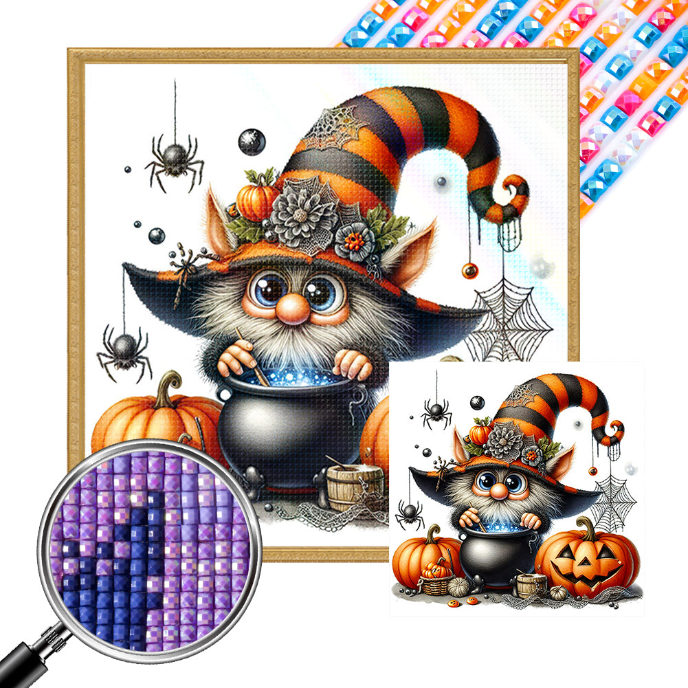 AB Diamond Painting - Full Square - Halloween gnome (30*30CM)