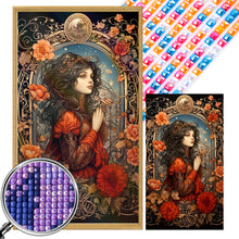 Load image into Gallery viewer, AB Diamond Painting - Full Square - Flower woman (40*70CM)
