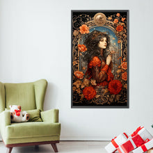 Load image into Gallery viewer, AB Diamond Painting - Full Square - Flower woman (40*70CM)
