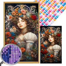 Load image into Gallery viewer, AB Diamond Painting - Full Square - Flower woman (40*70CM)
