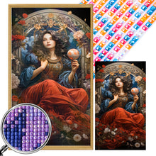 Load image into Gallery viewer, AB Diamond Painting - Full Square - Flower woman (40*70CM)
