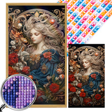 Load image into Gallery viewer, AB Diamond Painting - Full Square - Flower woman (40*70CM)
