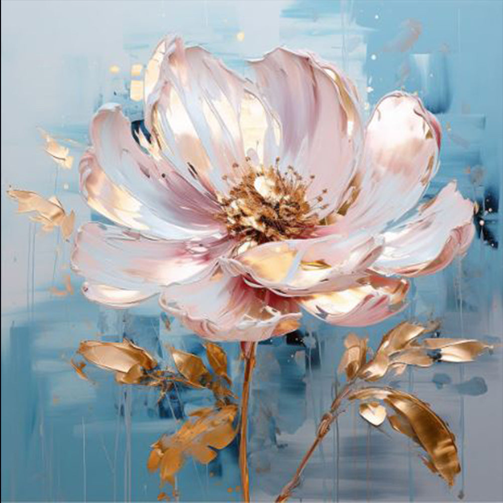 Diamond Painting - Full Round - Platinum flower (40*40CM)