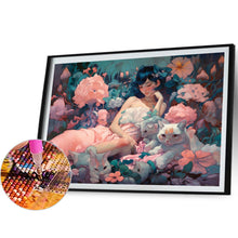 Load image into Gallery viewer, AB Diamond Painting - Full Square - Flower woman (50*40CM)
