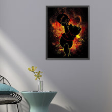 Load image into Gallery viewer, Diamond Painting - Full Round - Silhouette Winnie the Pooh (40*50CM)
