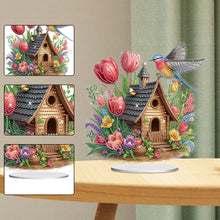 Load image into Gallery viewer, Tulip Cottage Acrylic Special Shape DIY Diamond Painting Desktop Ornaments
