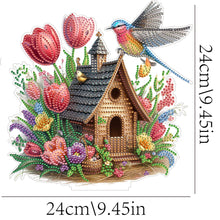 Load image into Gallery viewer, Tulip Cottage Acrylic Special Shape DIY Diamond Painting Desktop Ornaments
