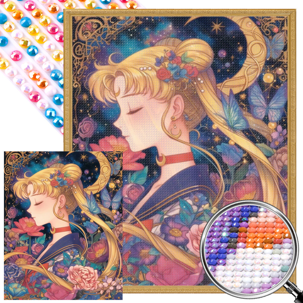 AB Diamond Painting - Full Round - Tsukino Usagi (40*50CM)