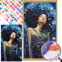 Load image into Gallery viewer, AB Diamond Painting - Full Round - Starry sky beauty (40*70CM)
