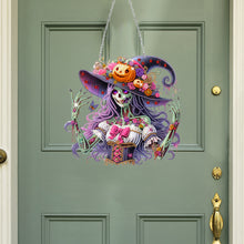 Load image into Gallery viewer, Acrylic Special Shaped Pumpkin Witch Hanging Diamond Art Kits Bedroom Decoration

