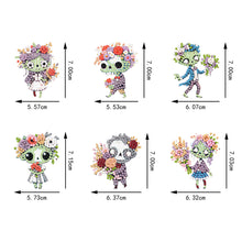 Load image into Gallery viewer, 6Pcs Acrylic Double Side Hello Kitty Diamond Art Craft Keychain DIY Crafts Decor
