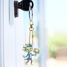 Load image into Gallery viewer, 6Pcs Acrylic Double Side Hello Kitty Diamond Art Craft Keychain DIY Crafts Decor
