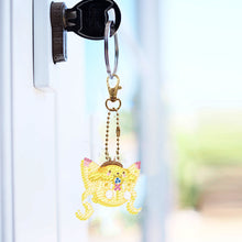 Load image into Gallery viewer, 5Pcs Acrylic Double Side Hello Kitty Diamond Art Craft Keychain DIY Crafts Decor

