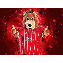 Load image into Gallery viewer, Diamond Painting - Full Round - Bayern mascot Bernie Bear (40*30CM)
