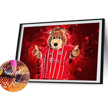 Load image into Gallery viewer, Diamond Painting - Full Round - Bayern mascot Bernie Bear (40*30CM)
