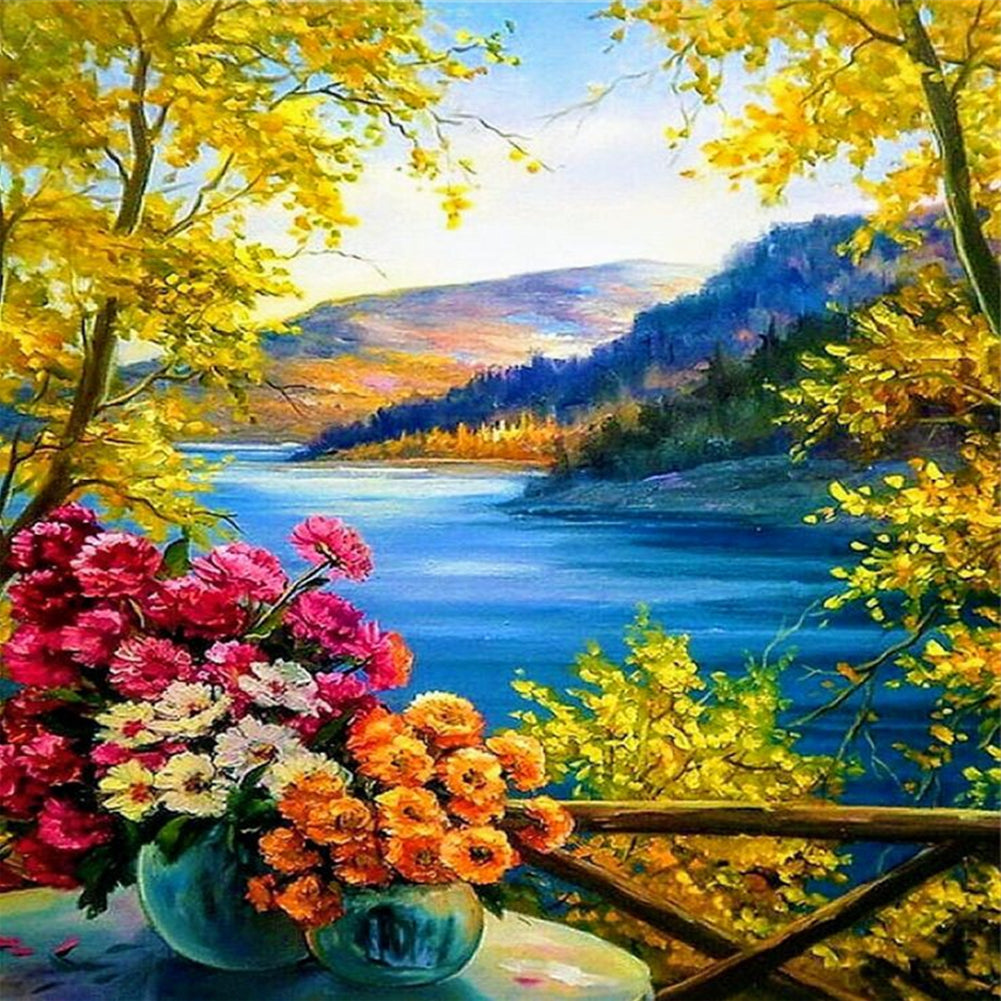 Diamond Painting - Full Round - Natural scenery (40*40CM)