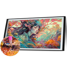 Load image into Gallery viewer, AB Diamond Painting - Full Square - Autumn flower fairy (70*40CM)
