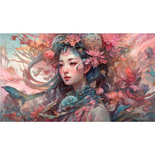 Load image into Gallery viewer, AB Diamond Painting - Full Square - Autumn flower fairy (70*40CM)
